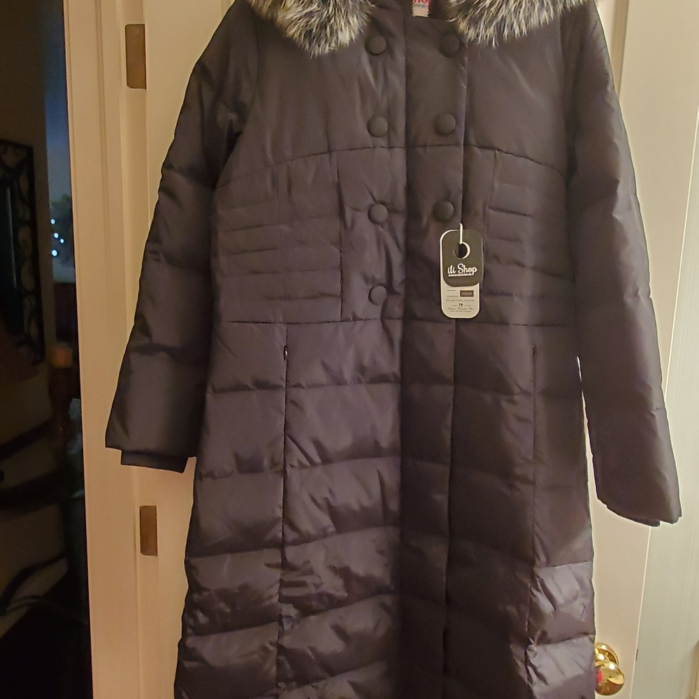 Women winter coat white duck down
